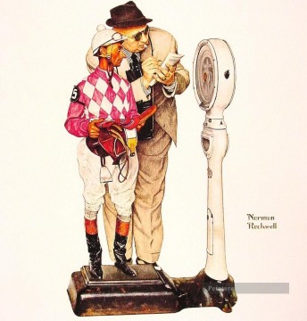 Norman Rockwell œuvres - pesant en 1958 Norman Rockwell